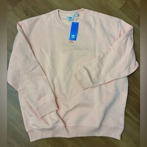 Adidas Light Peach Crewneck Sweater Size M NWT
